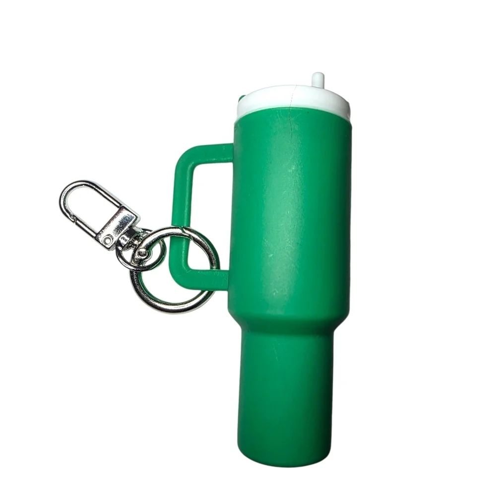 Mini Tumbler Cup Cute Stanley Style Bag Charm Kelly Green